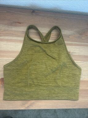 JoyLab Olive Green High-Neck Sports Bralette